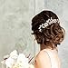 Jaciya 4 Pack Wedding Bridal Crystal Pearl Hair Pins Decorated Hairpins Golden