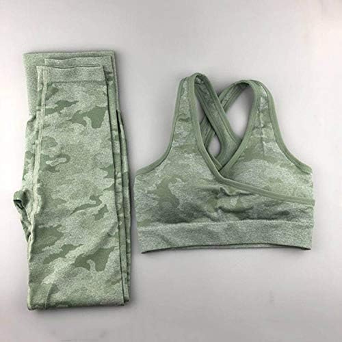 WYLYJTZ Yoga pants Camo Seamless Yoga Set Women Fitness Clothing Booty Yoga leggings+High Impact Sport Bra 2 Pcs Sports Suits Women Tracksuit
