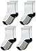 PEDS Little Boys' Growing Half Cushion Crew Socks (Pack of 4)