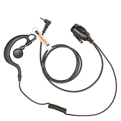 G SHAPE TYPE EARPIECE/HEADSET Compatible with 1 PIN SEPURA RADIO SRP2000, SRP3000, SRH3500, SRH3800, SRH3900 WITH PTT MICROPHONE