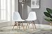 Porthos Home April Mid-Century Dining Crafted from Molded Plastic with Eiffel-Inspired Birch Wood Legs, Also As A Side Chair for Any Room in The House Or Office, Set of 1, White