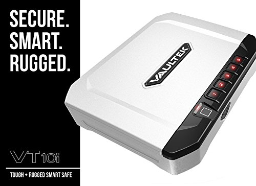 Vaultek VT10i Lightweight Biometric Handgun Bluetooth Smart Safe Pistol Safe with Auto-Open Lid and Rechargeable Battery (Not Compatible with Smart Key) - Thumbnail 2