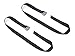 PowerTye Heavy-Duty Lashing Straps – 1.5in x 4ft Cam Buckle Continuous loop strap (no hooks), Made in USA for Motorcycle, ATV, Cargo, Coolers and RV Battery – 300 lb Working Load Limit, Black (2-pack)
