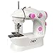 NEX Sewing Machine Mini Size for Little Sewing Projects Double Thread Double Speed with Foot Pedal Light Safety Cover