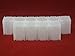 (10) Coinsafe Brand Square White Plastic (Half Dollar) Size Coin Storage Tube Holders