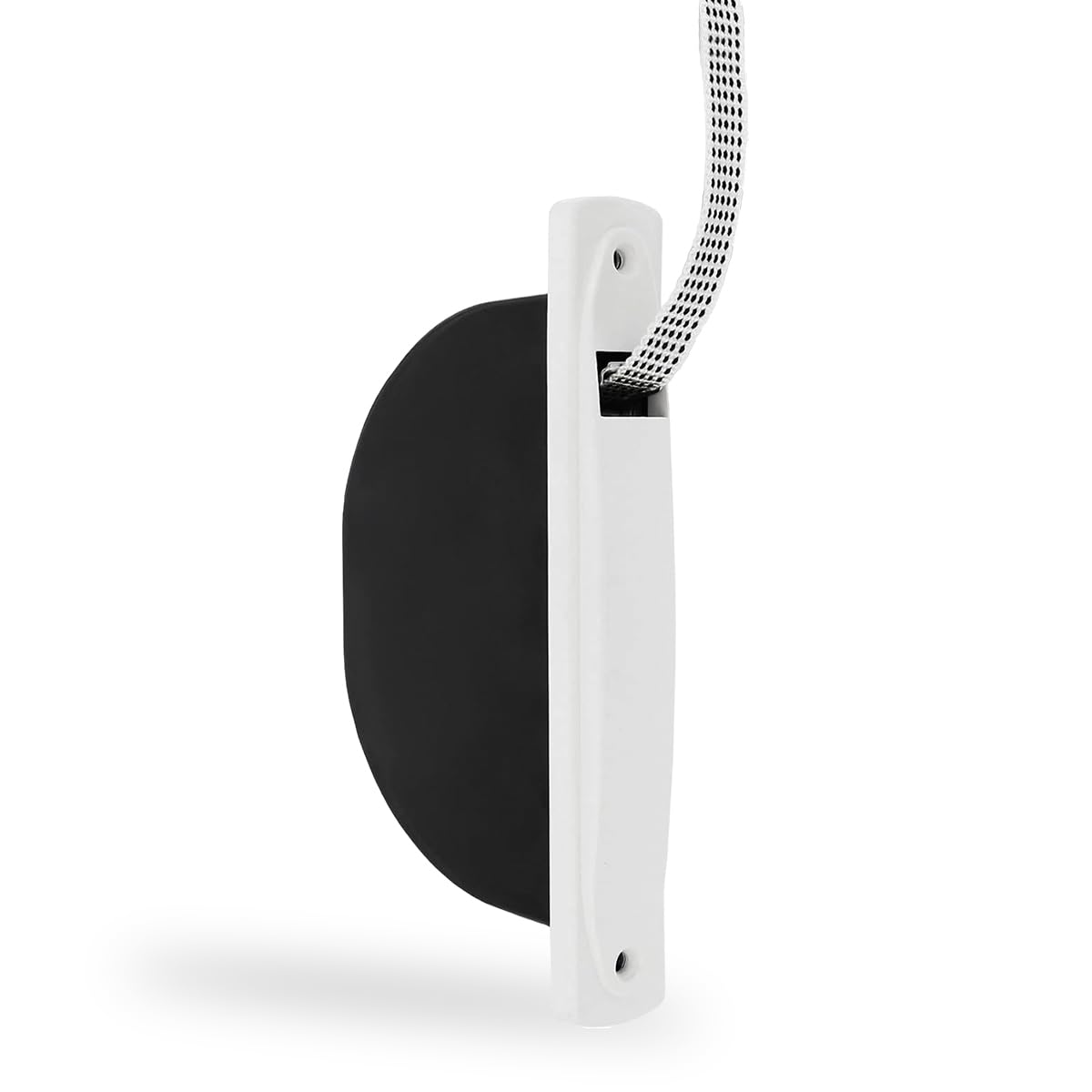 Amig - Compact Recessed or Built-in Recessed Shades | With Plastic Front and White Tape | With 14 mm Black Pints | Simple and Timeless Design | Measurements: 2.8 x 18 x 9 cm | White