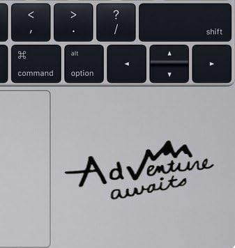 Adventure Awaits Mountain Motivational Macbook Laptop Clear Decal