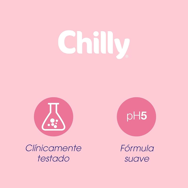 Chilly Delicate, Gel de Higiene Íntima, Fórmula Suave, 250ml