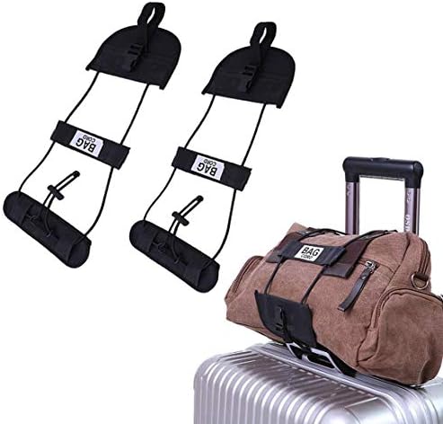 Luggage Strap Bungee Add a Bag -Adjustable Travel Suitcase Belt Attachment Accessories - Terminal Friendly Travel Bag Strap