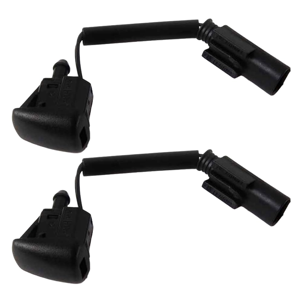 Photo 1 of 2 PCS Windshield Washer Nozzle 2002-2009 for 5 Series E60 E61 525i 528i 530i 535i Replacement# 61667046060 61667132969 61667054993 61667054445 61667054446 61667054447 61667160442 61667160443