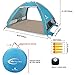 G4Free XL Pop Up Beach Tent 4-5 Person, Portable Automatic Beach Tent Instant Easy Outdoor Cabana for Family Adults(Lake Blue)
