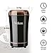 Veken Electric Spice & Nut Stainless Steel Blade Detachable Power Cord Bean Grinder for Coffee Grounds, Grains, 12 Cups (Black)