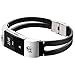 somoder for Fitbit Charge 2 Bands, Handmade Vintage Fashion Alloy Leather Bracelet for Fitbit Charge 2, Adjustable Size 5.5