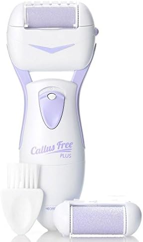 Callus Remover Foot Spa Smoothing Kit Skin Care - Remove Dead, Hard, Cracked Skin - Spinning Spa Device - As Seen On TV- Battery Operated