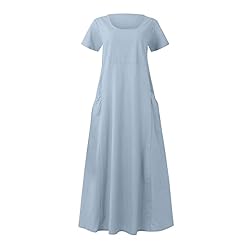 2024 Women 's Summer CottLinen Long Dress