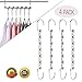 Magicool 4 Pack Metal Wonder Magic Cascading Hanger Space Saving Hangers Closet Organizers Suit for Shirt Pant Bra Clothes Hangers Space Saving