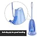 Eco Toilet Brush | Amazing Long Handle Toilet Under The Rim Bowl Brush with Holder | Pure Clean in 1 Motion With Pan Lip and Caddy | Deep Cleaning System | Hygiene Ensured and Anti Slip Grip Design