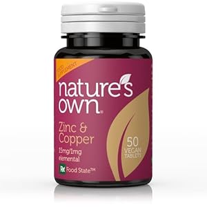 NATURES OWN Food State Zinc/Copper 15mg/1mg 50tabs (PACK OF 1)