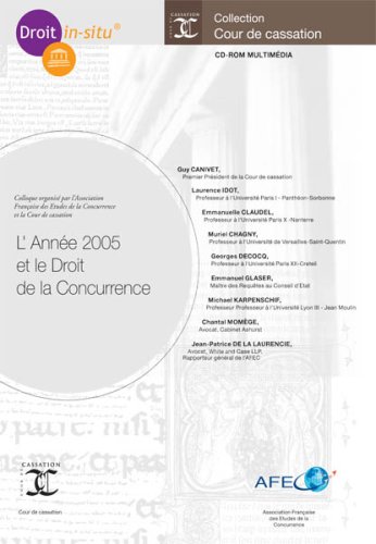 L' année 2005 et le droit de la concurrence