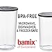 BAMIX 400ml and 600ml Beakers with Lids – Set of 2 – Practical and Durable Containers – Perfect Accessory to Immersion Blenders – Freezer, Microwave, and Dishwasher Safe – BPA-Free