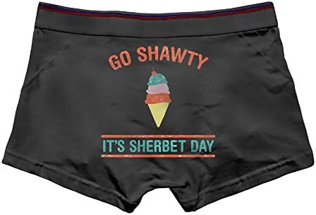 YssZcs Men's Go Shawty, It's Sherbert Day Amazing Panties Knickers Black XXL