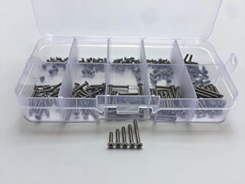 200pcs M2 torx countersunk screws flat head T&amp;TX socket bolts plum type slot screw bolt set 3mm-20mm