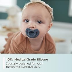 NUK 100% Silicone Comfy Orthodontic Pacifiers, 0-6