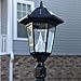 Gama Sonic GS-99F Windsor Post Light, Outdoor Solar Post Lamp, 3
