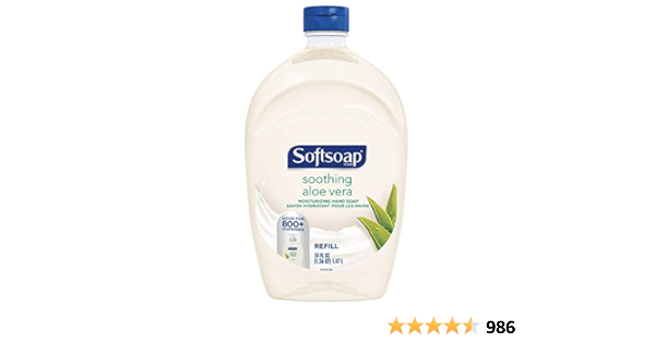 softsoap 50 oz refill soothing aloe