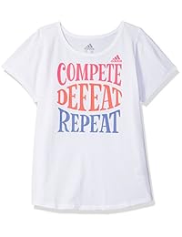 Camisetas estampadas de manga corta para niñas adidas