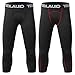 TELALEO Boys Youth Compression Base Layer Pants 3/4 Sports Tights Running Leggings Capris for Kids