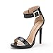 DREAM PAIRS ELEGANTEE Women's Evening High Heels Open Toe Ankle Strap Platform Casual Stiletto Pumps Sandals