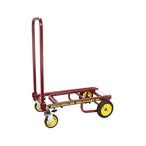 Rock-N-Roller R2RT-RD (Micro) 8-in-1 Folding Multi-Cart/Hand Truck/Dolly/Platform Cart/26" to 39" Telescoping Frame/350 lbs. Load Capacity, Red - Thumbnail 7