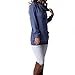 levaca Womens Long Sleeve Oversizes Pullover Side Loose Fall Casual Split Tunic Tops