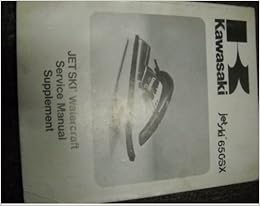 1991 Kawasaki Jet Ski 650sx Service Shop Manual Oem Kawasaki Books