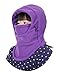 ZZLAY Children's Balaclavas Hat Thick Thermal Windproof Ski Cycling Face Mask Caps Hood Cover Adjustable Cap Purple