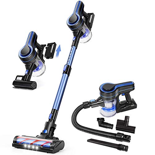 APOSEN Cordless Vacuum Cleaner, Upgraded 24000pa Stick Vacuum 5 in 1