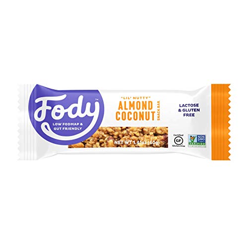 Fody Foods Vegan Protein Nut Bars, 6g Protein Snack Bar, Low FODMAP