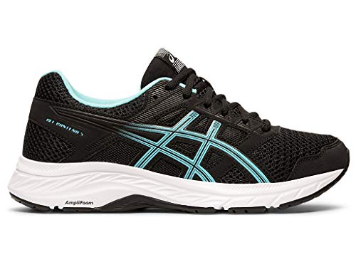 ASICS Women's Gel-Contend 5 Running Shoes, 9M, Black/ICE Mint