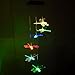 Clear Animal Solar Operated Mobile Wind Spinner Color Changing Wind Chime Light (dragonfly)