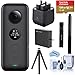 insta360 ONE X 360 Action Camera, 5.7K Video and 18 MP Photos, Bundle with Bullet-Time Handle, Selfie Stick, Dual Charger, Extra Battery, 128GB microSD Card, FotoPro UFO 2 Tripod, Cleaning Kit