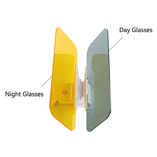 niceeshop Car Sun Visor Extension, 2018 Version 2 in 1 HD Day and Night Car Windshield Visor Eye Protector with Anti-UV/Anti-Dazzle/Anti-Glare Windshield Extender