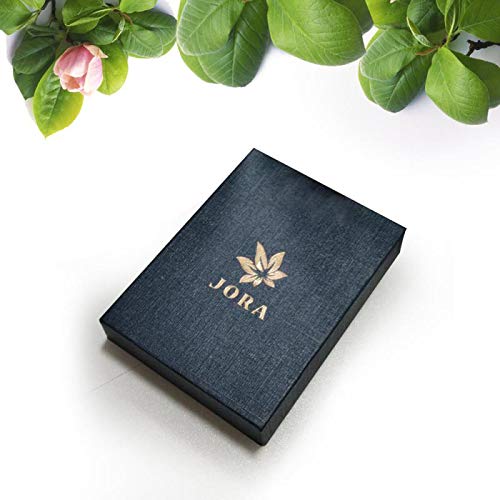 JORA Pearl Drop Earrings Rose Gold Plated Cubic Zirconia 11mm Simulated Pearl Dangle Earrings for Women Wedding Jewelry - Thumbnail 7