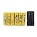 6PCS 18650 3.7V 9900mAh Battery Rechargeable Li-ion Batteries with Battery Charger
