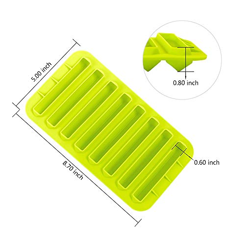 image for Webake 2 Pack Ice Stick Cube Trays Silicone Ice Cube Molds 8 Cavity fo