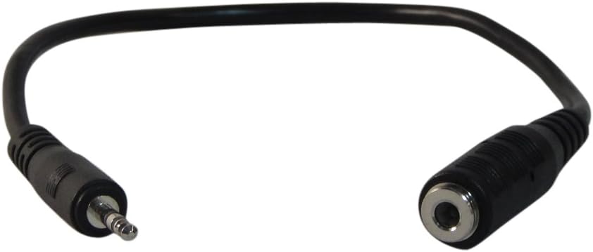 YCS Basics Headphones + Mic/Stereo Headset Adapter Cable for Office/Home Phones