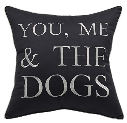 Yugtex Pillowcases Embroidered Pet Lover Gift You Me And The Dogs