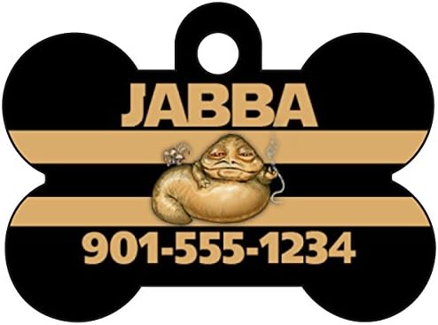 Star Wars Jabba The Hutt Pet Id Dog Tag Personalized w/Name & Number