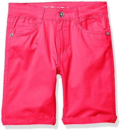 Limited Too Girls' Big Stretch Twill Bermuda Short, Blush 10