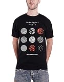 21 Twenty One Pilots Mens T Shirt Black Blurryface Circles Band Logo Official